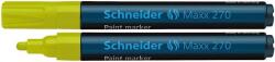 Schneider Lakkmarker, 1-3 mm, SCHNEIDER "Maxx 270", sárga (tsc270s) - irodaszer