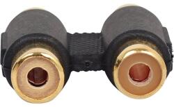 Gembird A-2RCAFF-01 Gembird audio double RCA (F) to RCA (F) coupler, black (A-2RCAFF-01)
