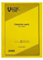 Vectraline Nyomtatvány felmérési napló VECTRALINE A/4 25x5 (D7570-104/V) - irodaszer