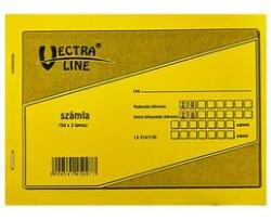 Vectraline Nyomtatvány számlatömb VECTRALINE 50x3 fekvő 1 áfás (B13-374/1/07) - irodaszer