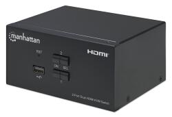 Manhattan 153522 KVM kapcsoló Fekete (153522)