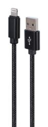 Gembird CCDB-MUSB2B-AMLM-6 Lightning kábel 1, 8 M Fekete (CCDB-mUSB2B-AMLM-6)