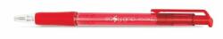 FlexOffice Golyóstoll, 0, 4 mm, nyomógombos, FLEXOFFICE "EasyGrip", piros (fogt08p) - irodaszer