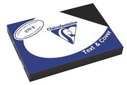 Clairefontaine Karton textilhatású Clairefontaine Text and Cover A/4 270g fekete 100 ív/csomag (p1020-0703)