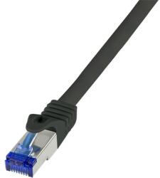 LogiLink C6A043S hálózati kábel Fekete 1, 5 M Cat6a S/FTP (S-STP) (C6A043S)