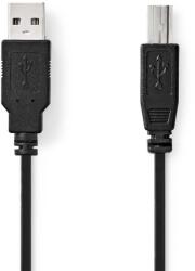 Nedis CCGP60100BK30 USB kábel USB 2.0 3 M USB A USB B Fekete (CCGP60100BK30)