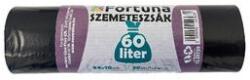 Fortuna Szemeteszsák FORTUNA 60L fekete 55x70 cm 20 darabos (12.01739) - irodaszer
