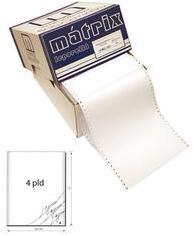 Pátria Leporelló Leporelló MATRIX 240x12 col 4 példányos lapszámozott 450 garn. /doboz (p1031-2410)