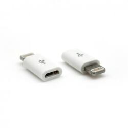 SBOX SX-533489 Micro USB - Lightning port (iPhone) F/M fehér adapter (SX-533489)