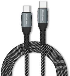 Qoltec 52357 USB kábel 1 M USB 2.0 USB C Fekete (52357)