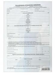 Vectraline Nyomtatvány adásvételi szerződés személygépkocsihoz VECTRALINE A/4 4 példányos (AREND3/2012/UJ)