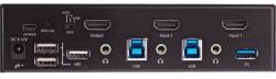 StarTech StarTech. com SV231HU34K6 KVM kapcsoló Keretállvány Fekete (SV231HU34K6)