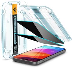 Spigen iPhone 15 Plus Screen Protector EZ FIT GLAS. tR Privacy Transparency (2 Pack) (AGL06885) - easy-shop