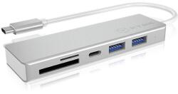 RaidSonic ICY BOX IB-HUB1413-CR USB Hub 3.2 Gen 1 Type-C 5000 Mbit/s Ezüst (IB-HUB1413-CR)