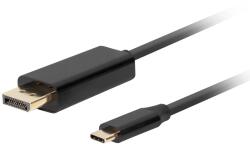 Lanberg CA-CMDP-10CU-0010-BK video átalakító kábel 1 M USB C-típus DisplayPort Fekete (CA-CMDP-10CU-0010-BK)