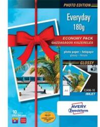 AVERY Fotópapír Avery Zweckform A/4 180g 10 lap/csomag tintasugaras fényes E2496-10 (p1014-0107)