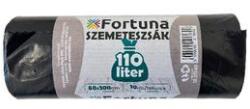 Fortuna Szemeteszsák FORTUNA 110L fekete 60x100 cm 10 darabos (12.01740) - irodaszer