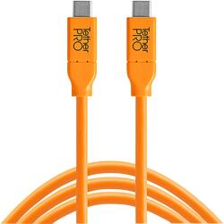 Tether Tools CUC15-ORG USB kábel USB 3.2 Gen 1 (3.1 Gen 1) 4, 6 M USB C Narancssárga (CUC15-ORG)