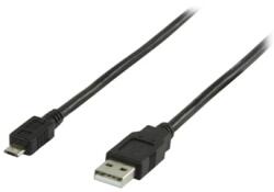 Nedis CCGP60500BK05 USB kábel USB 2.0 0, 5 M USB A Micro-USB B Fekete (VLCP60500B05)