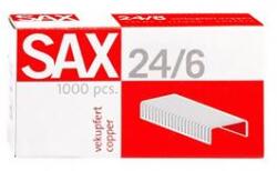 Sax Tűzőkapocs SAX 24/6 réz 1000 darabos (7330063000) - irodaszer