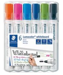 STAEDTLER Táblamarker Staedtler Lumocolor kerek 6 db-os klt. (narancs, pink, világoskék, sötétkék, világoszöld, fekete) (p3021-1378)