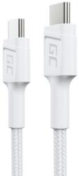 Green Cell GC PowerStream USB kábel USB 3.2 Gen 1 (3.1 Gen 1) 0, 3 M USB C Fehér (KABGC31W)