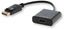 Elmak Savio CL-55 0, 2 M DisplayPort HDMI A-típus (Standard) Fekete video átalakító kábel (cl-55)