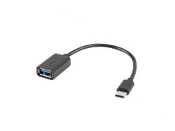 Lanberg AD-OTG-UC-01 USB kábel 0, 15 M USB 2.0 USB A USB C Fekete (AD-OTG-UC-01)