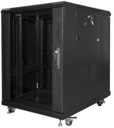 Lanberg FF01-6815-12B állvány 15U Szabadonálló állvány Fekete (FF01-6815-12B) - easy-shop