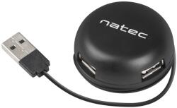 NATEC Bumblebee USB Hub 480 Mbit/s Fekete (NHU-1330)