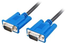 Lanberg CA-VGAC-10CU-0050-BK VGA kábel 5 M VGA (D-Sub) Fekete, Kék (CA-VGAC-10CU-0050-BK) - easy-shop