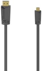 Hama 205016 HDMI apa - micro HDMI apa, 1.5 m, 4K, Ethernet Fekete kábel (00205016)