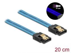 Delock 82121 SATA kábel 0, 2 M SATA 7-pin Kék (82121) - easy-shop