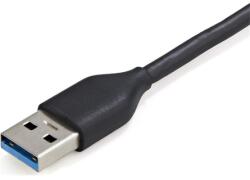 StarTech StarTech. com HB30AM4AB hálózati csatlakozó USB 3.2 Gen 1 (3.1 Gen 1) Type-A 5000 Mbit/s Fekete, Szürke (HB30AM4AB)