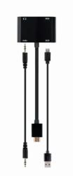 Gembird A-HDMIM-HDMIFVGAF-01 csatlakozókártya/illesztő HDMI, VGA (A-HDMIM-HDMIFVGAF-01)