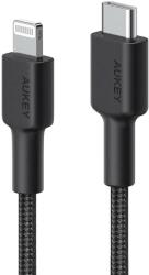 AUKEY CB-CL03 USB kábel 2 M USB 2.0 USB C Lightning Fekete (CB-CL03 BLACK)