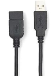 Nedis CCGL60010BK30 USB kábel USB 2.0 1 M USB A Fekete (CCGL60010BK30)