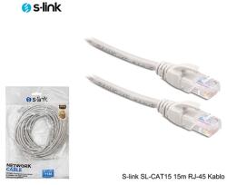 S-Link Cat5, 15m hálózati kábel Fehér Cat1 (2646)