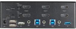 StarTech StarTech. com SV231DHU34K6 KVM kapcsoló Fekete (SV231DHU34K6)