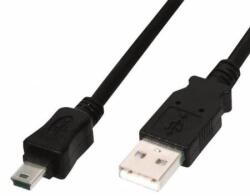 SBOX Digitus AK-300130-018-S USB 2.0 1, 8 M USB A Mini-USB B Fekete kábel (SBOX SX-336716)