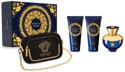 Versace pour femme Dylan Blue női parfüm szett (eau de parfum) Edp 100ml+100ml Testápoló+100ml Tusfürdő+Clutch