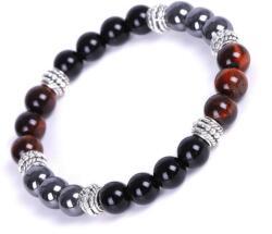 Ékszerek Elitparfüm fekete-mahagóni unisex karkötő