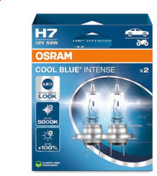 OSRAM Cool Blue Intense +100% H7 12V 55W autó izzó, duó csomag - 64210CBN-2HB (4062172387538)