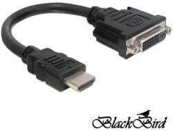 BlackBird Átalakító HDMI-A male to DVI 24+5 female, 20cm (BH1250) - informateka