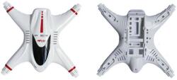 MJX MJX X400V2-01/18A- Top und lower cabinet canopy white - Alsó és felső vázelem szett fehér