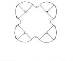 MJX MJX X300C-21B- Protecting frame silver - Rotorvédő szett ezüst
