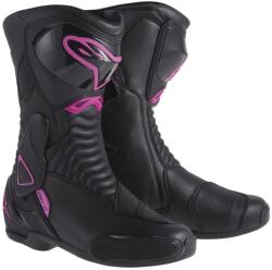 Alpinestars - S-MX 6 motoros csizma (Fekete - rózsaszín)