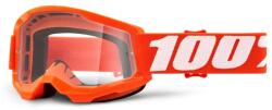  100% - Strata 2 USA Szemüveg - Narancssárga - Átlátszó plexivel - tornadohelmets - 13 920 Ft