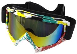Motoroy WB P-07 Cross Szemüveg Színes Plexivel (Színes)