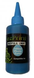 ezPrint Tinta világos cián 100ml (HP/Lex/Canon/Brother)